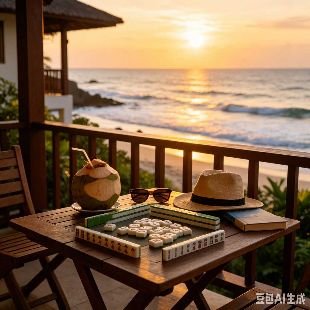 retro vintage mahjong set